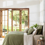 Hudson Duvet Cover Set | Olive-5