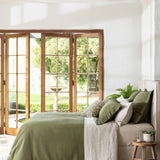 Hudson Duvet Cover Set | Olive-5