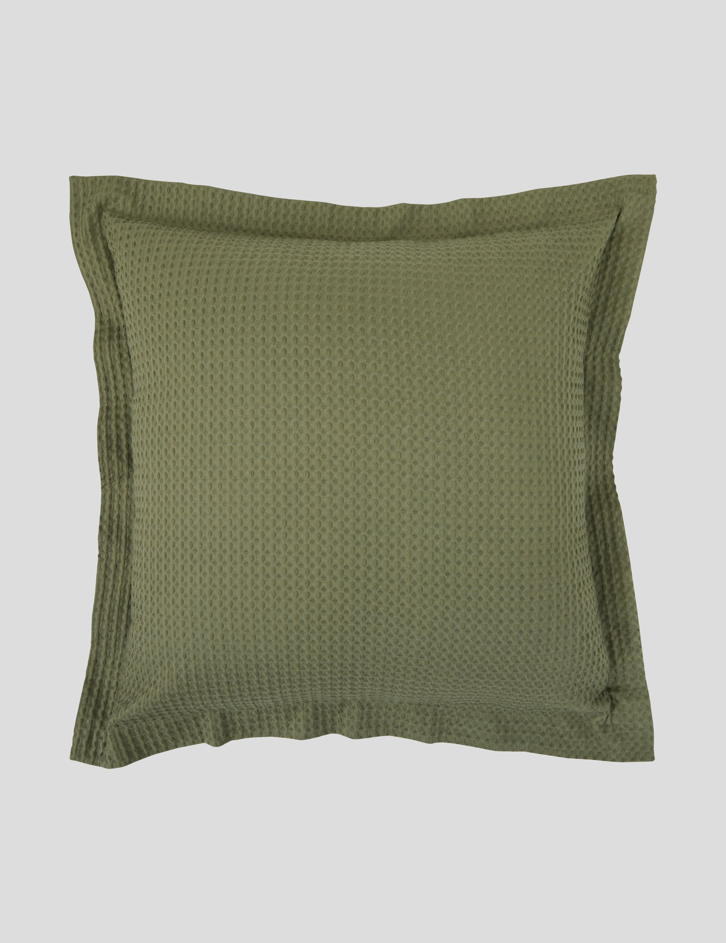 Hudson European Pillowcase | Olive-1