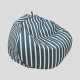 Island Bay Bean Bag | Navy Stripe-1