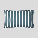 Island Bay Rectangle Filled Cushion | Navy Stripe-1