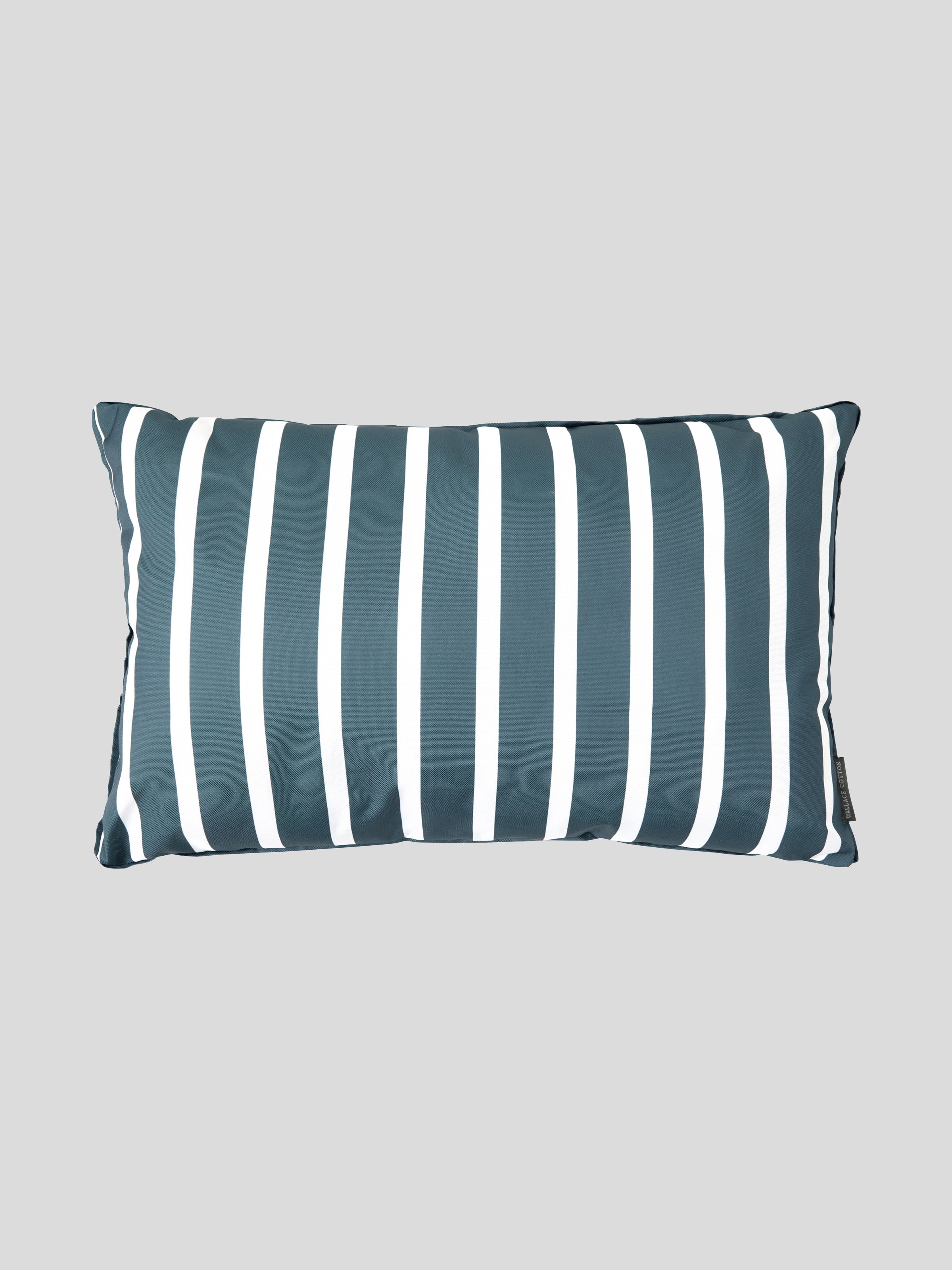 Island Bay Rectangle Filled Cushion | Navy Stripe-1