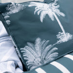 Island Bay Rectangle Filled Cushion | Navy Stripe-3