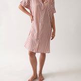 Isobel Nightshirt | Rose Stripe-1