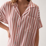Isobel Nightshirt | Rose Stripe-2