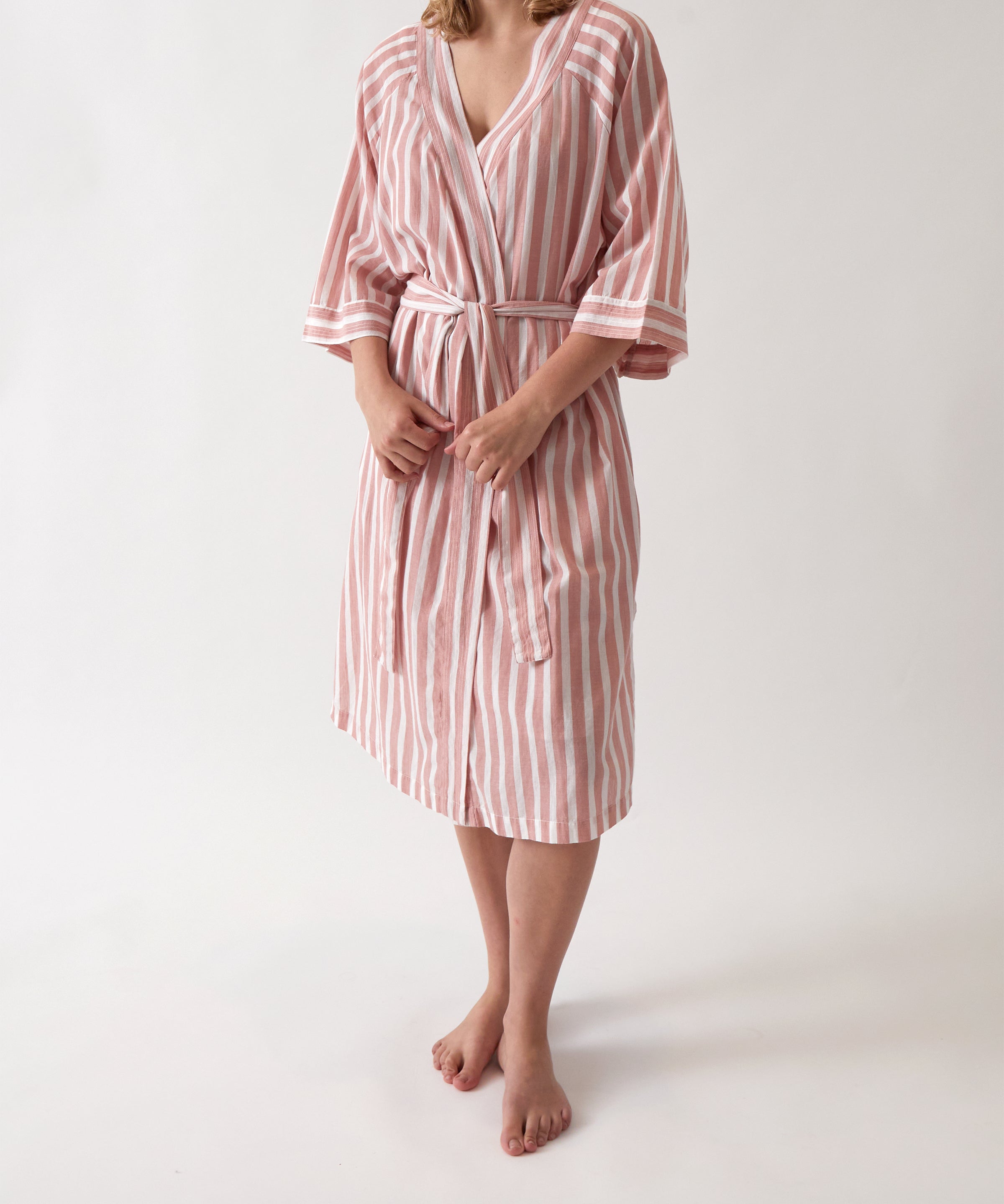 Isobel Robe | Rose Stripe-1