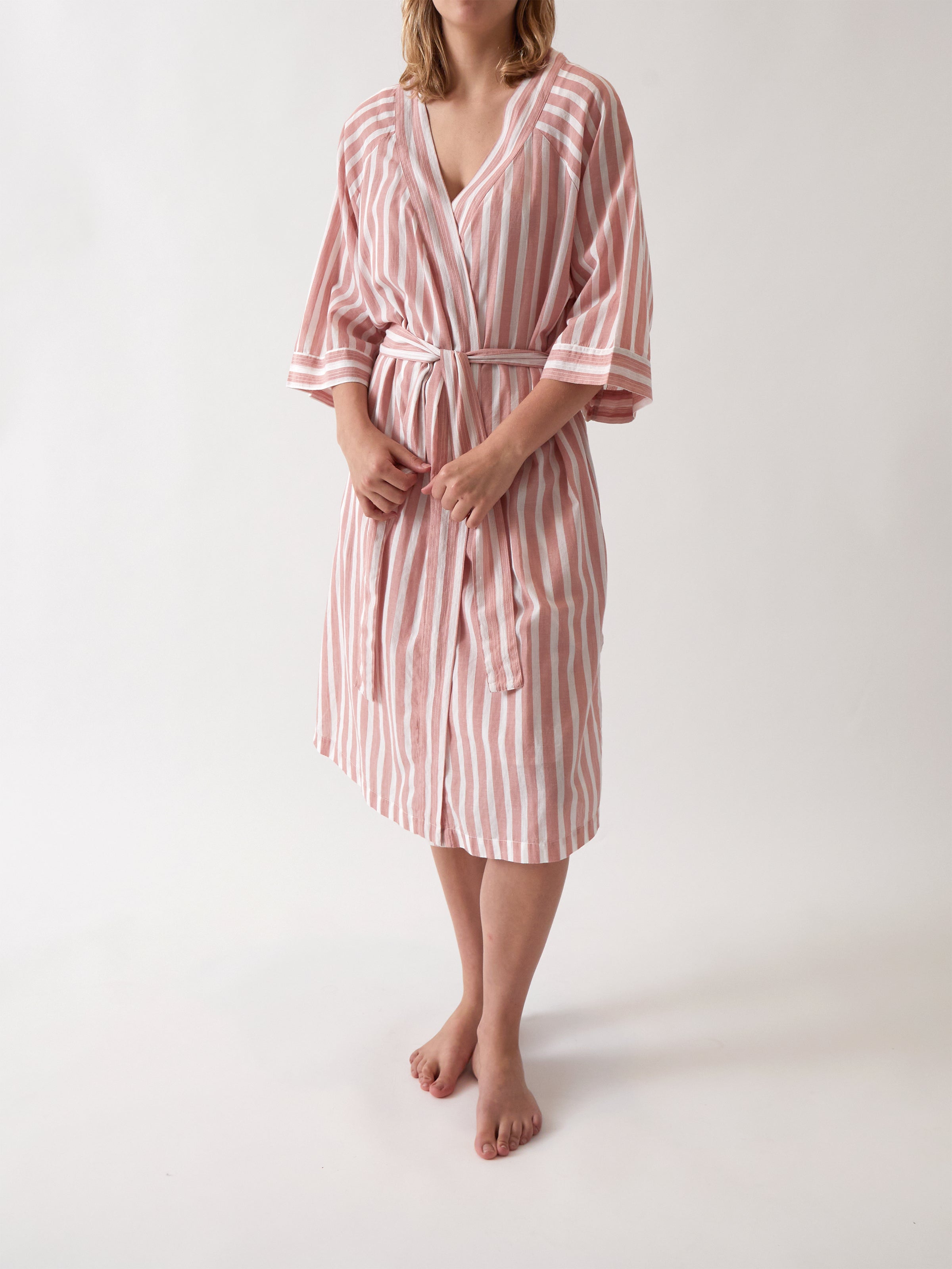 Isobel Robe | Rose Stripe-1
