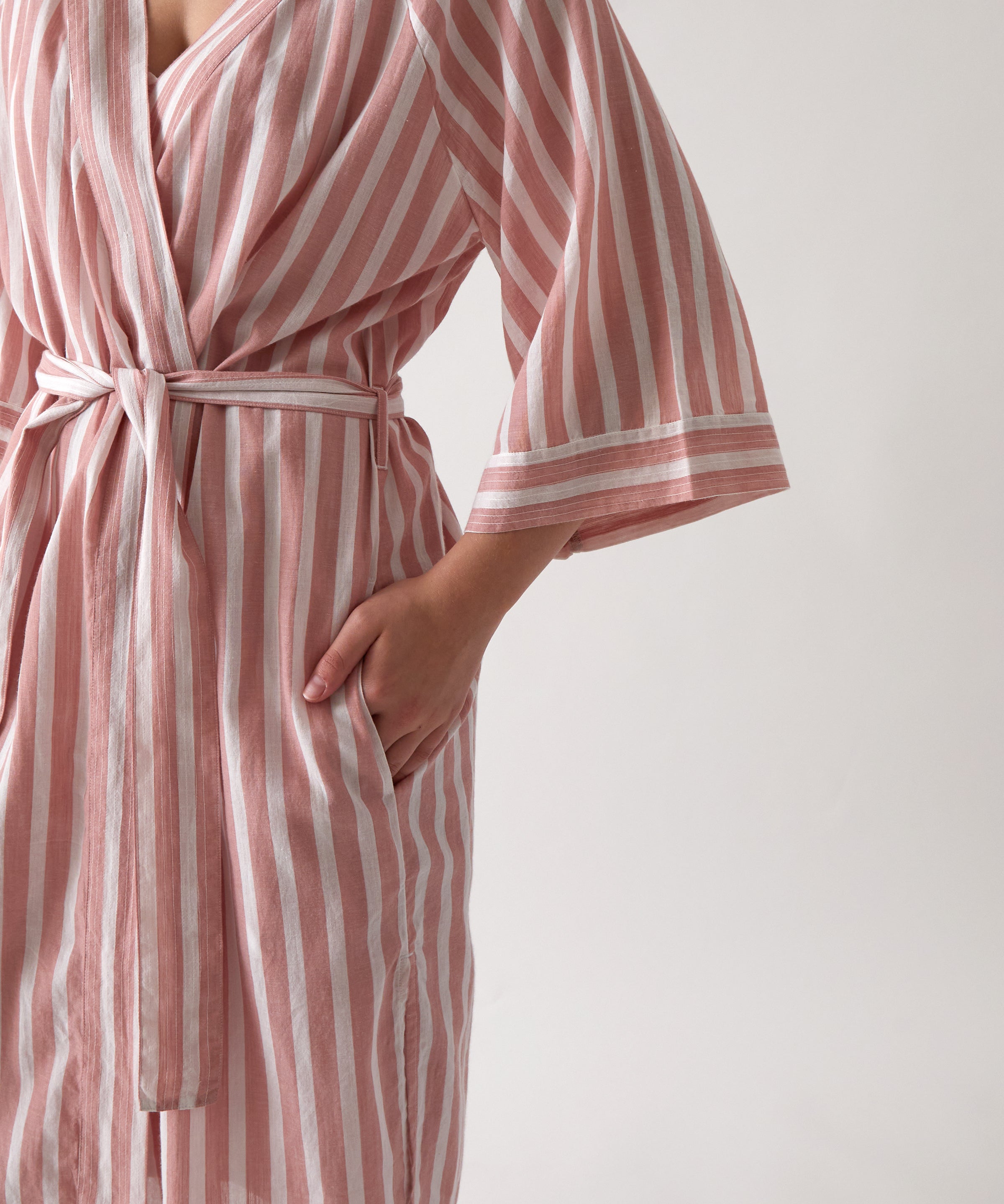 Isobel Robe | Rose Stripe-2