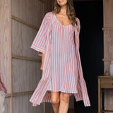 Isobel Robe | Rose Stripe-3