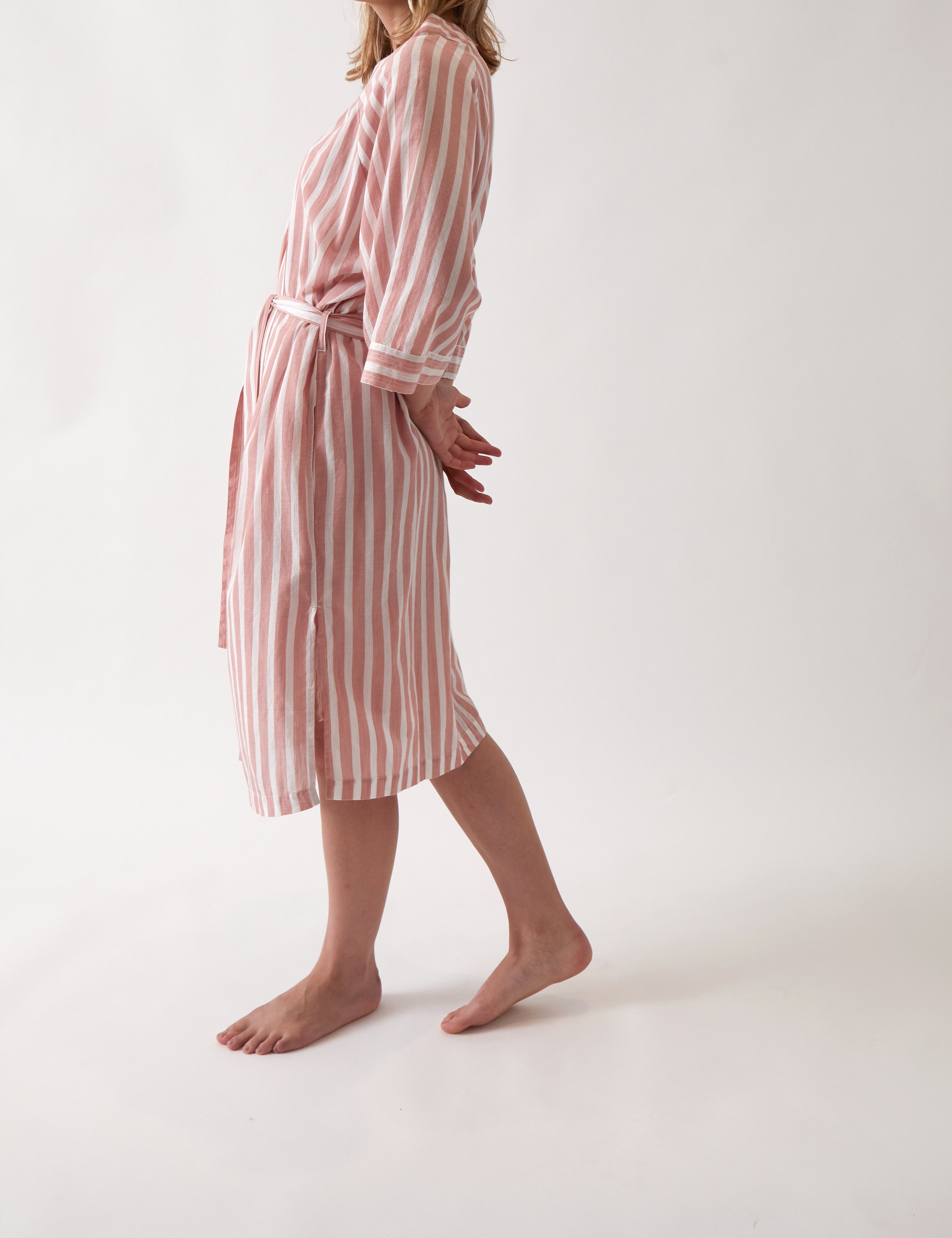 Isobel Robe | Rose Stripe-5