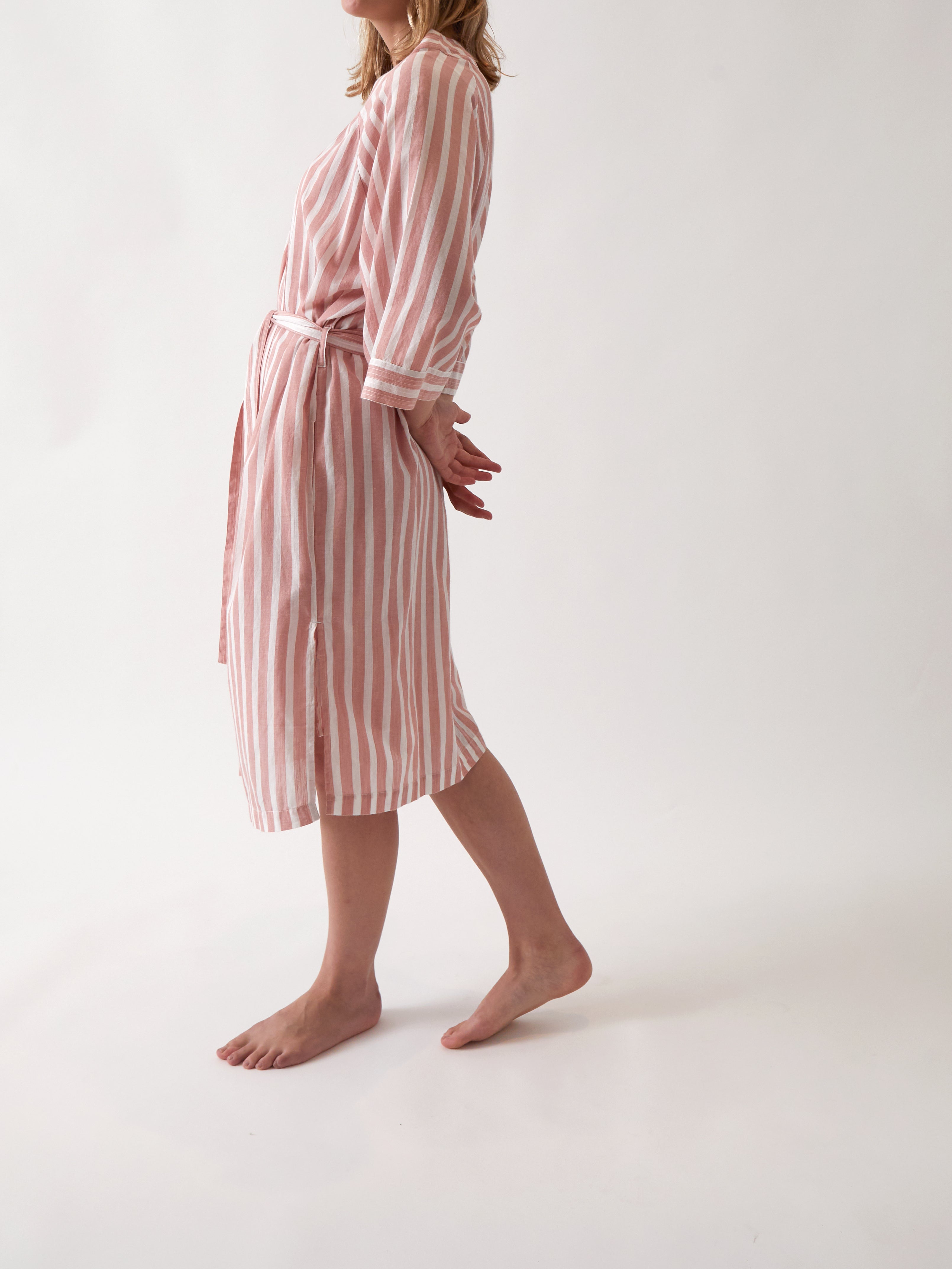 Isobel Robe | Rose Stripe-5