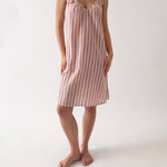 Isobel Wide Strap Nightie | Rose Stripe-1