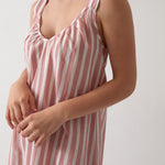 Isobel Wide Strap Nightie | Rose Stripe-2