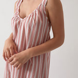Isobel Wide Strap Nightie | Rose Stripe-2