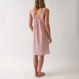 Isobel Wide Strap Nightie | Rose Stripe-4