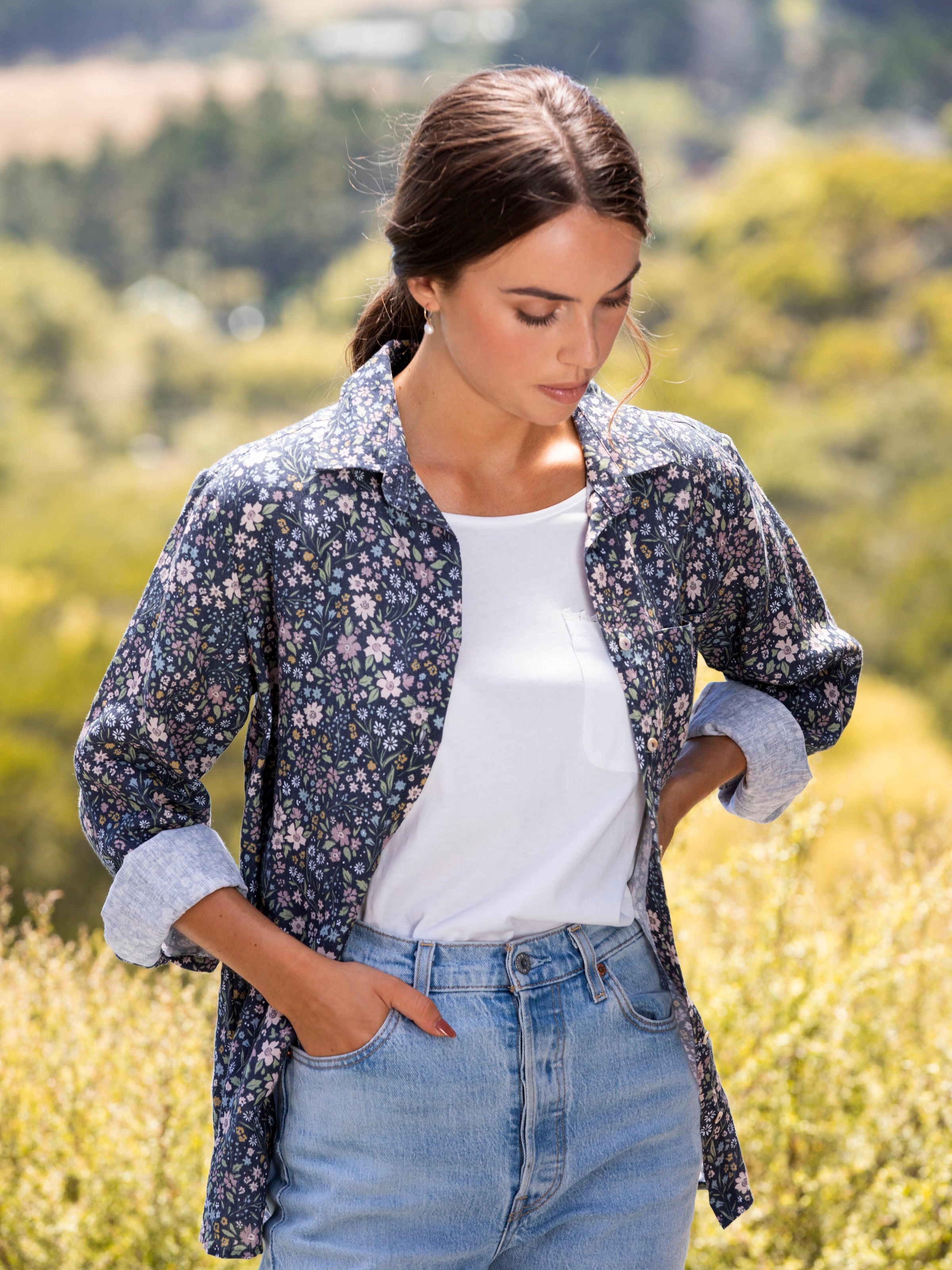 Journey Linen Shirt | Flora-5
