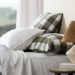 Kawakawa Lodge Pillowcase Set | Olive Gingham-2