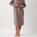 Kendra Organic Brushed Cotton Knit Nightshirt | Multi-1