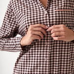 Kendra Organic Brushed Cotton Knit Nightshirt | Multi-2