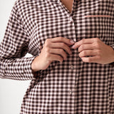 Kendra Organic Brushed Cotton Knit Nightshirt | Multi-2