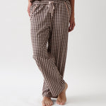 Kendra Organic Brushed Cotton Knit PJ Pants | Multi-1
