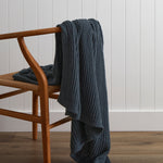 Kew Cotton Throw | Blue-1