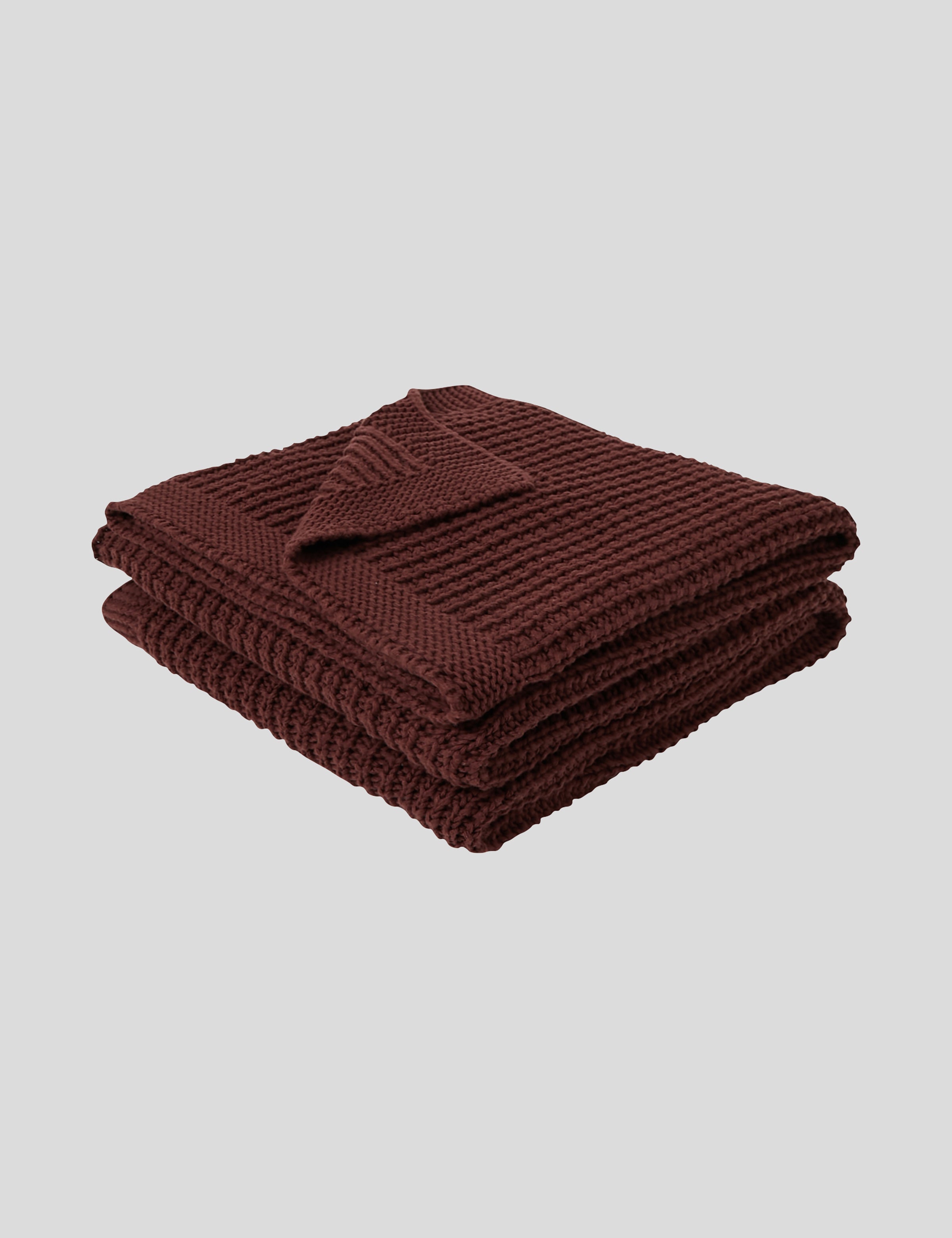 Kew Cotton Throw | Merlot-1
