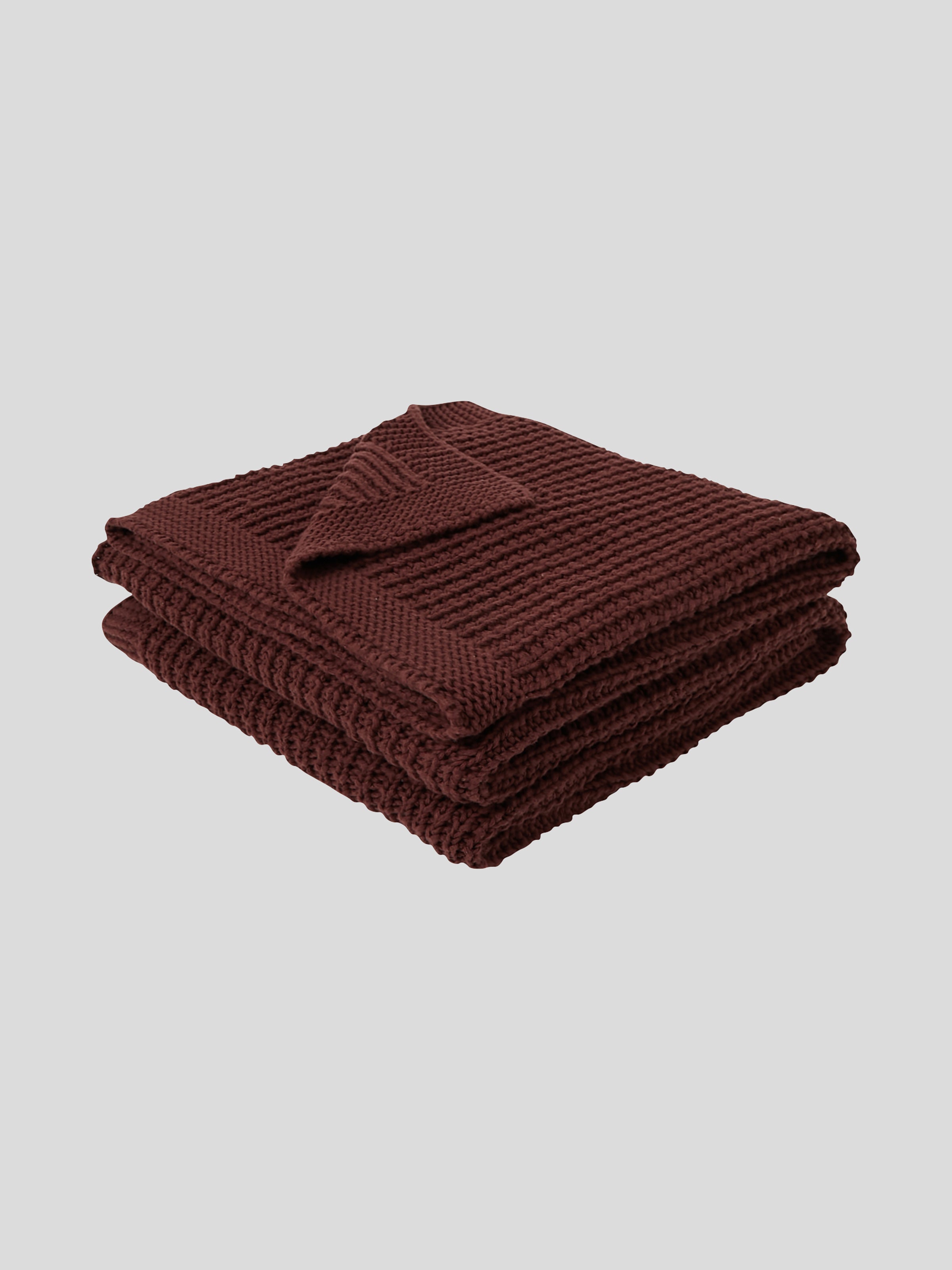 Kew Cotton Throw | Merlot-1