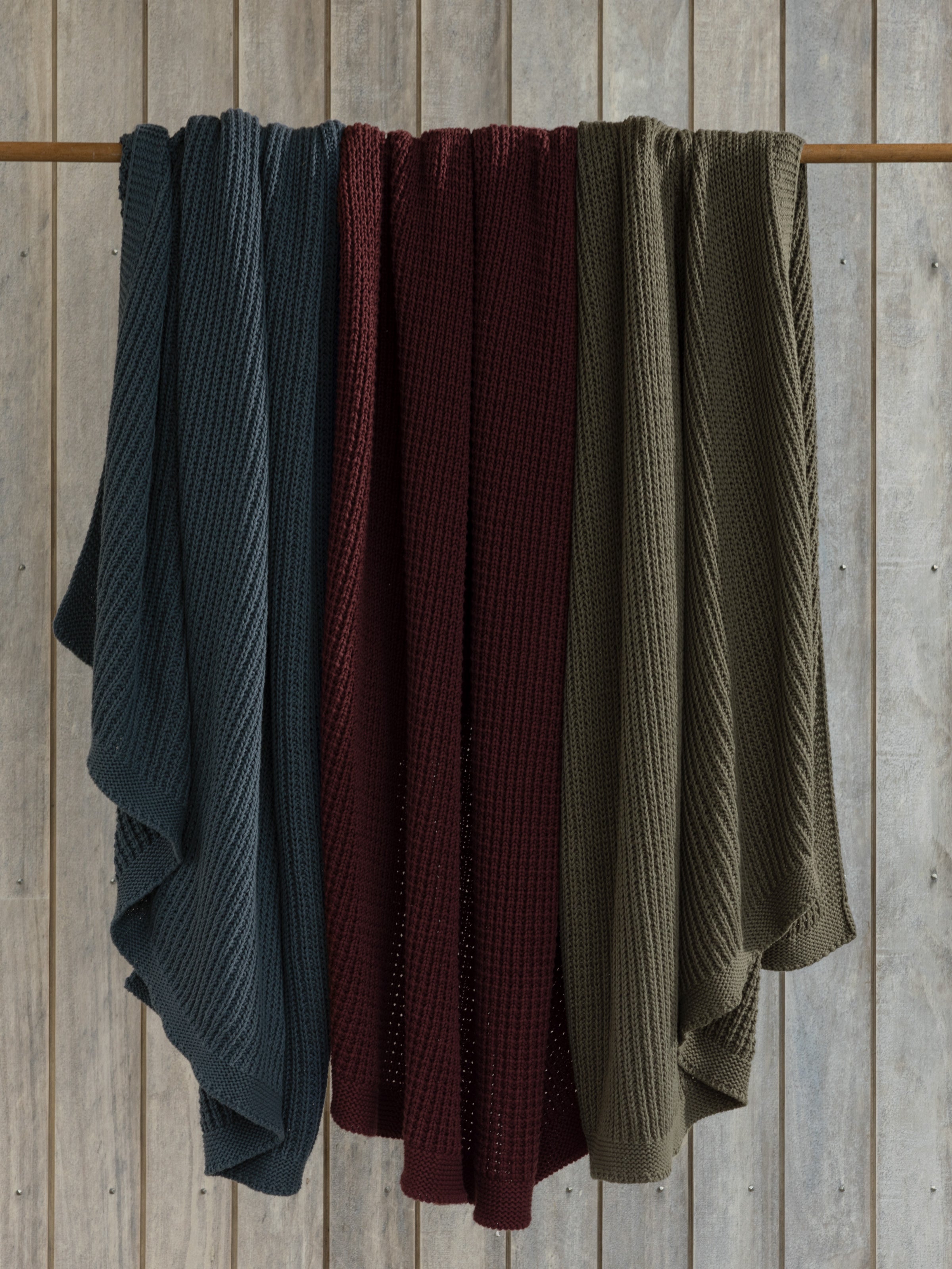 Kew Cotton Throw | Merlot-3