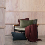Kew Square Cushion Cover | Merlot-2