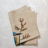 Kingfisher Linen Tea Towel | Multi-1