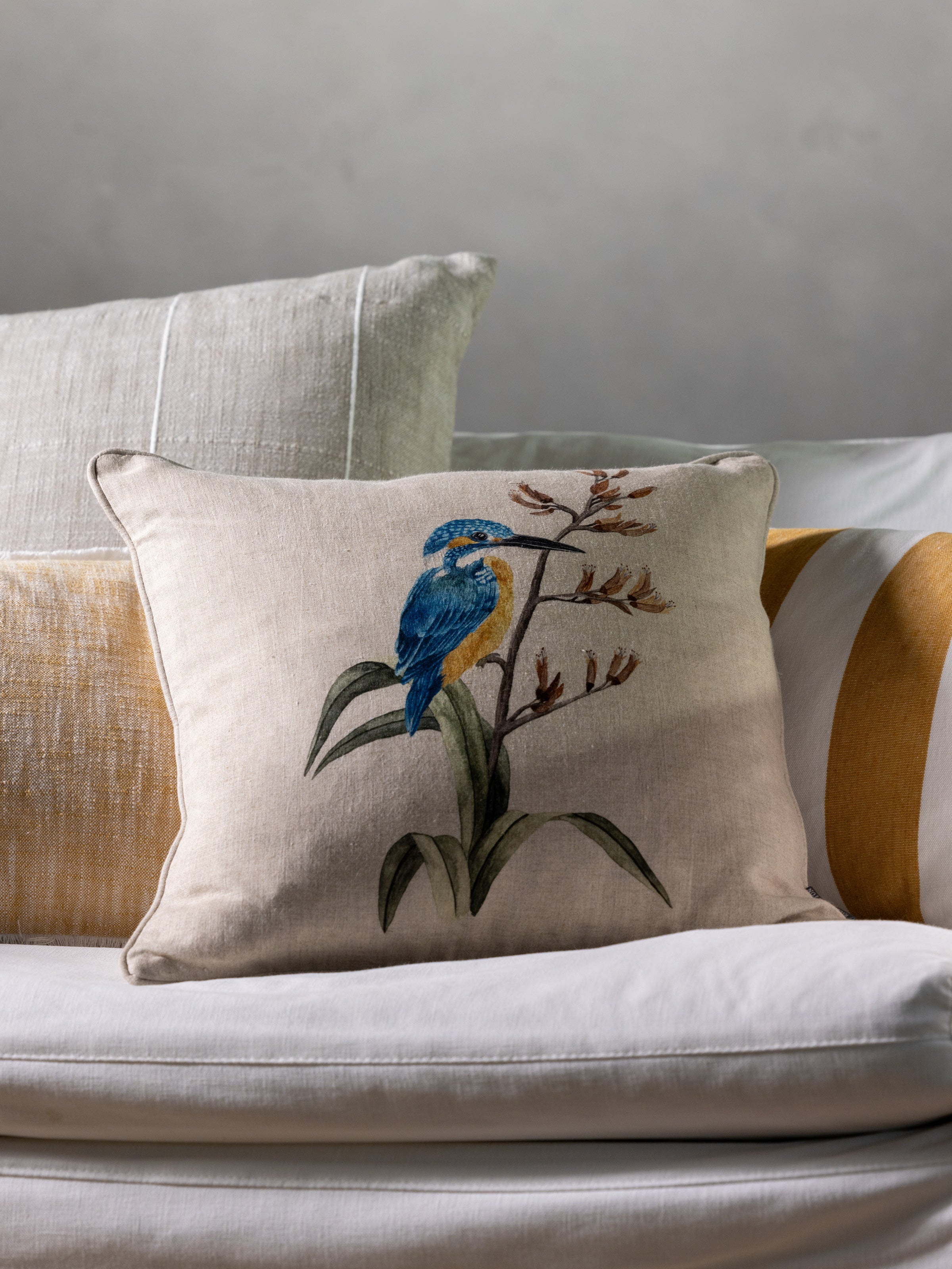 Kingfisher Square Cushion Cover | Multi-2