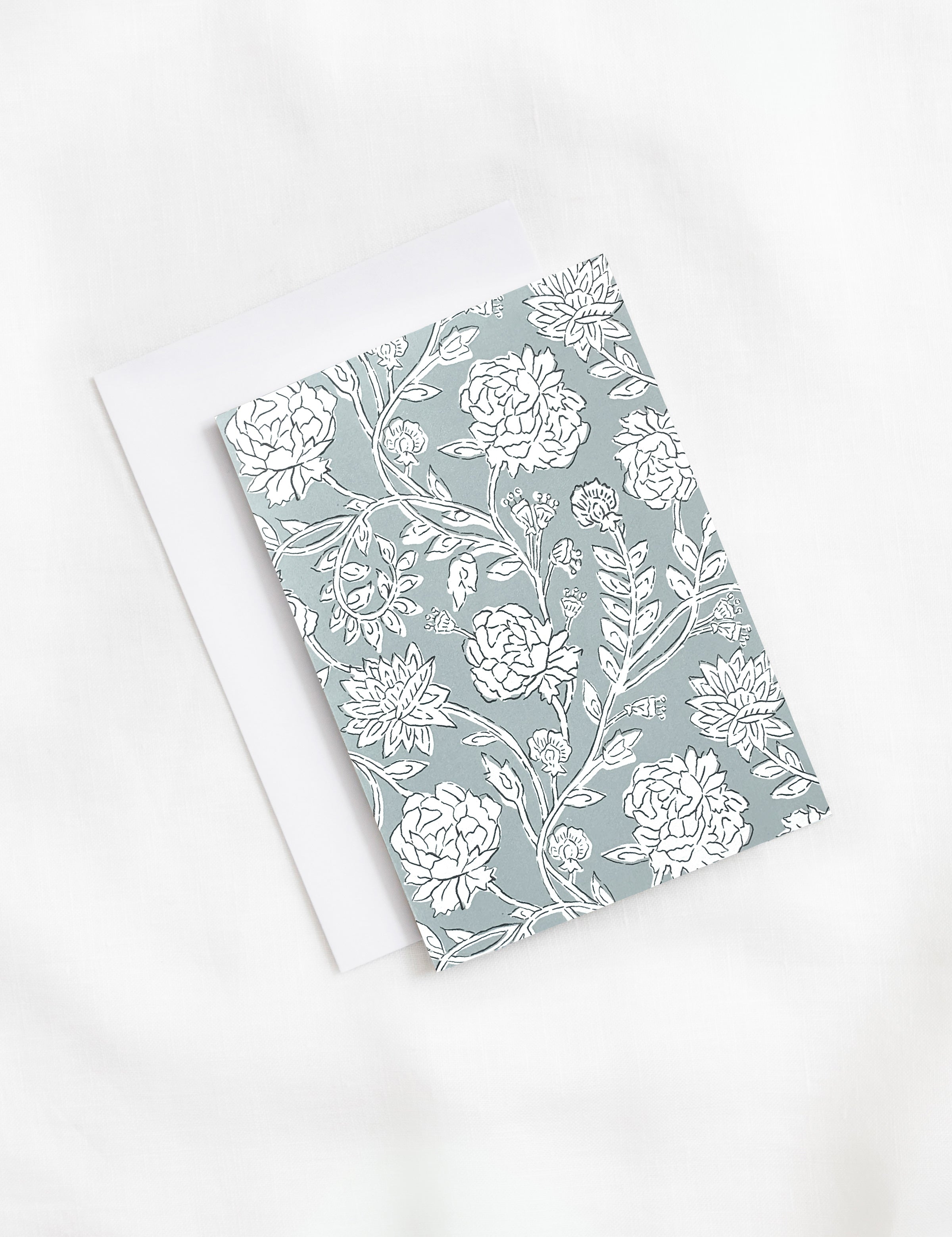Kira Greeting Card | Blue Floral-2