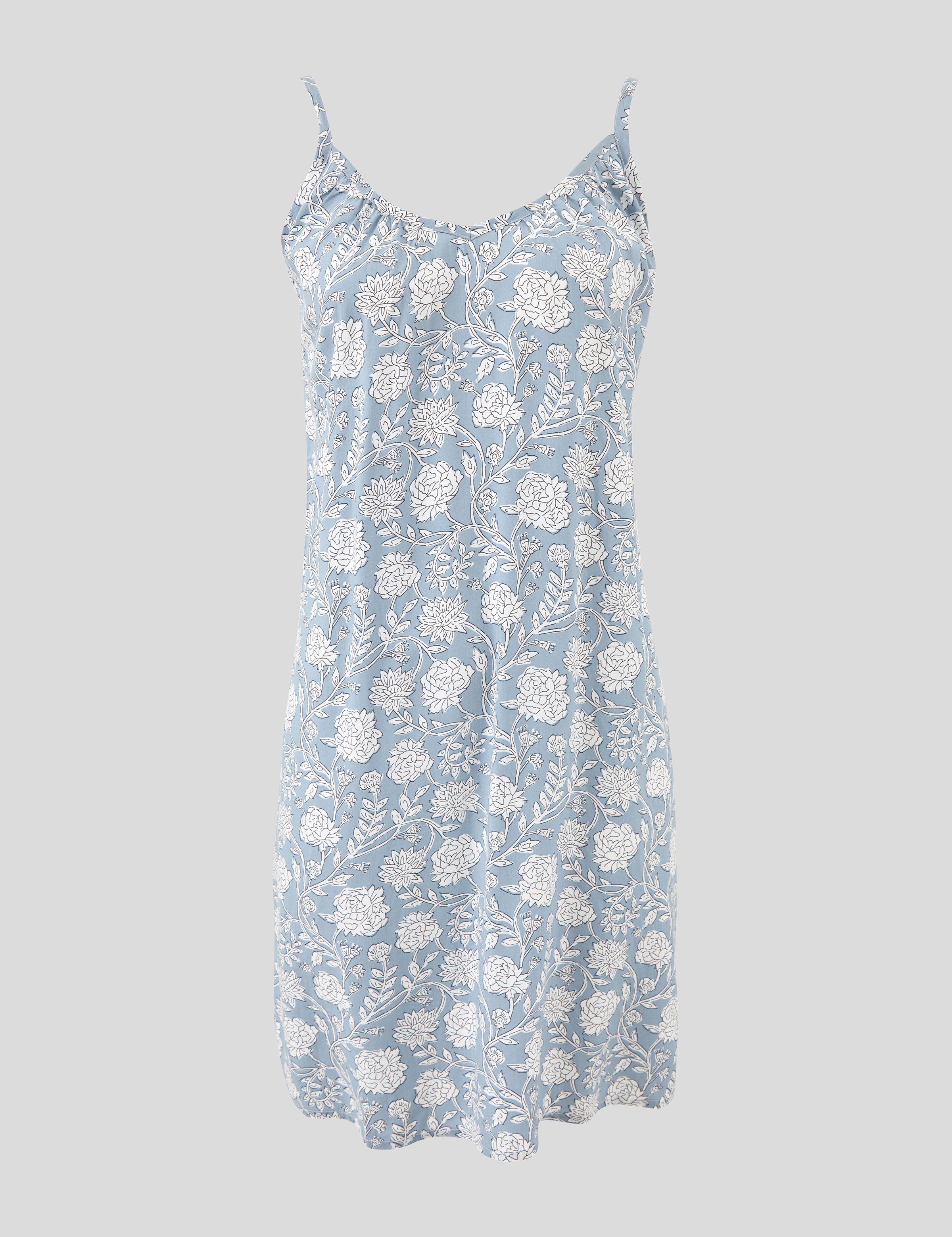 Kira Nightie | Blue Floral-2