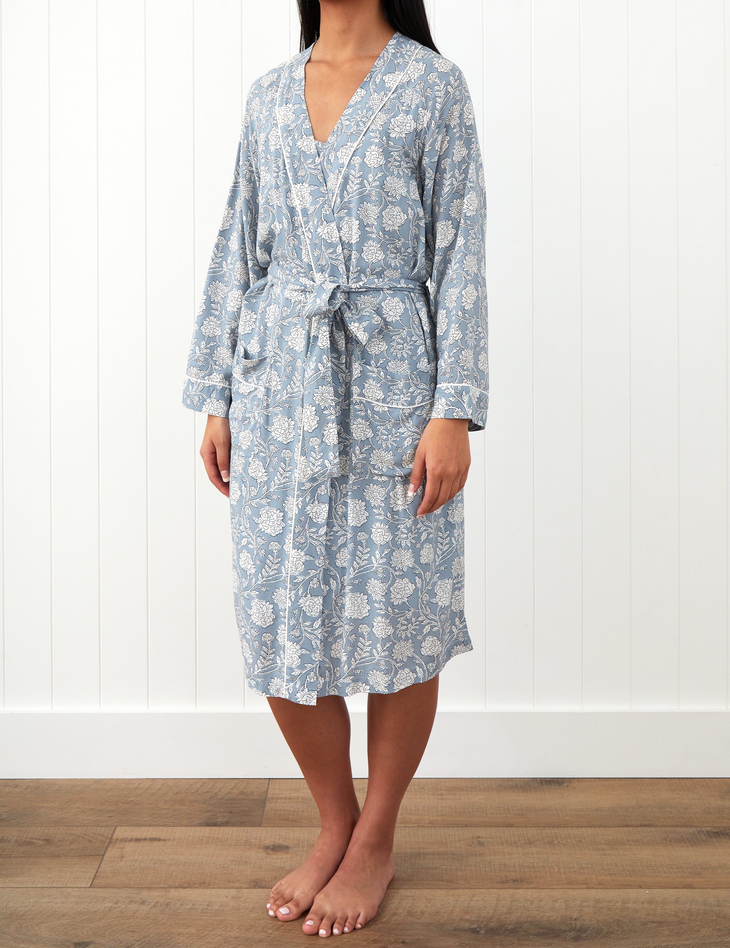 Kira Robe | Blue Floral-1