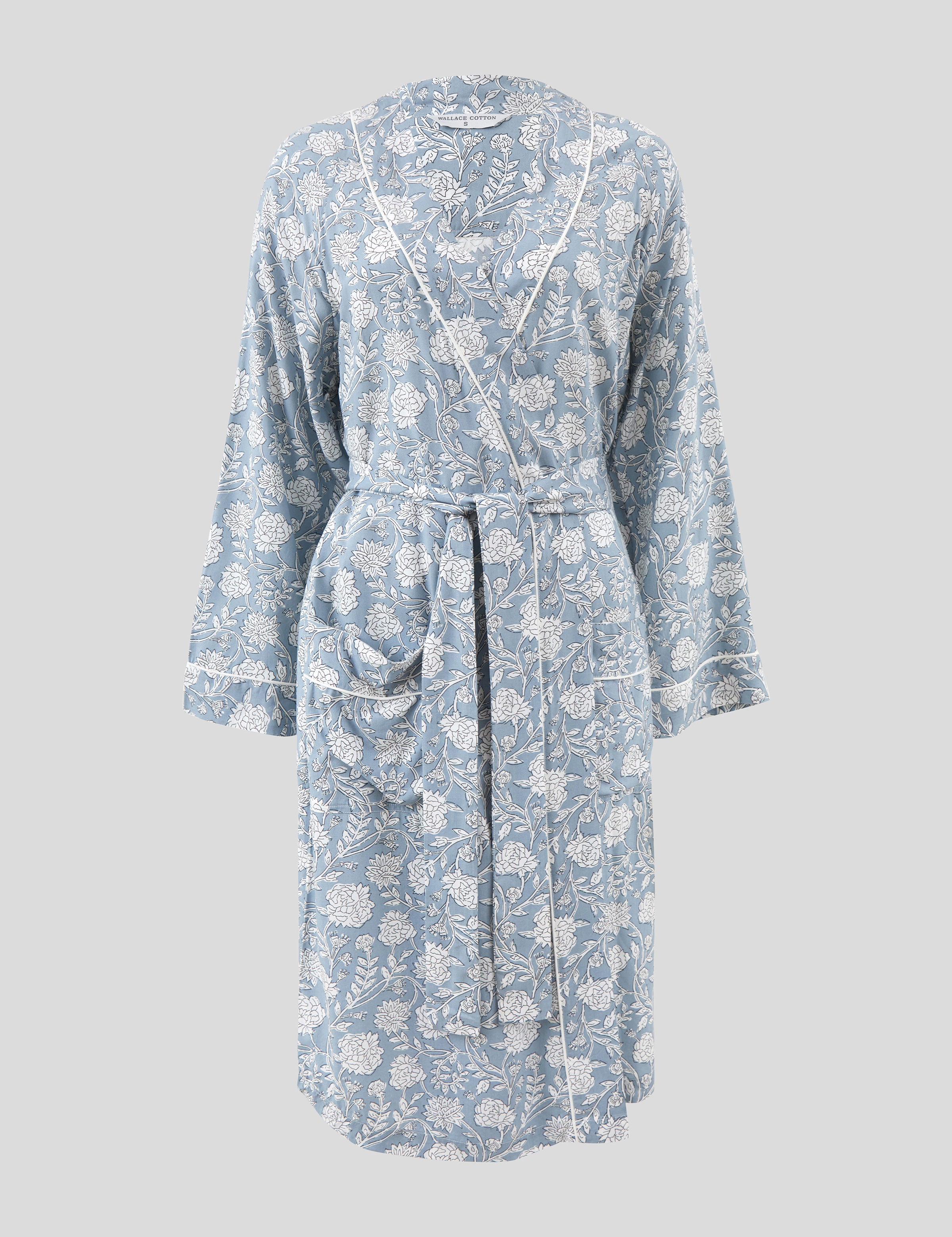 Kira Robe | Blue Floral-2