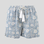 Kira Sleep Shorts | Blue Floral-2
