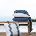 Landing Large Square Cushion Cover | Blue-2