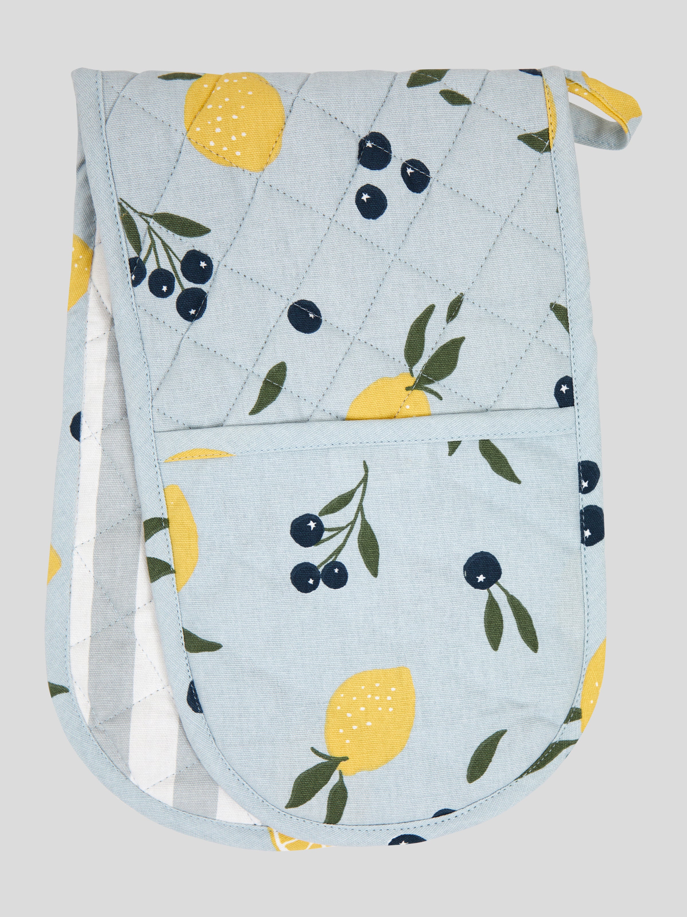 Lemon Dreams Double Oven Glove | Multi-1