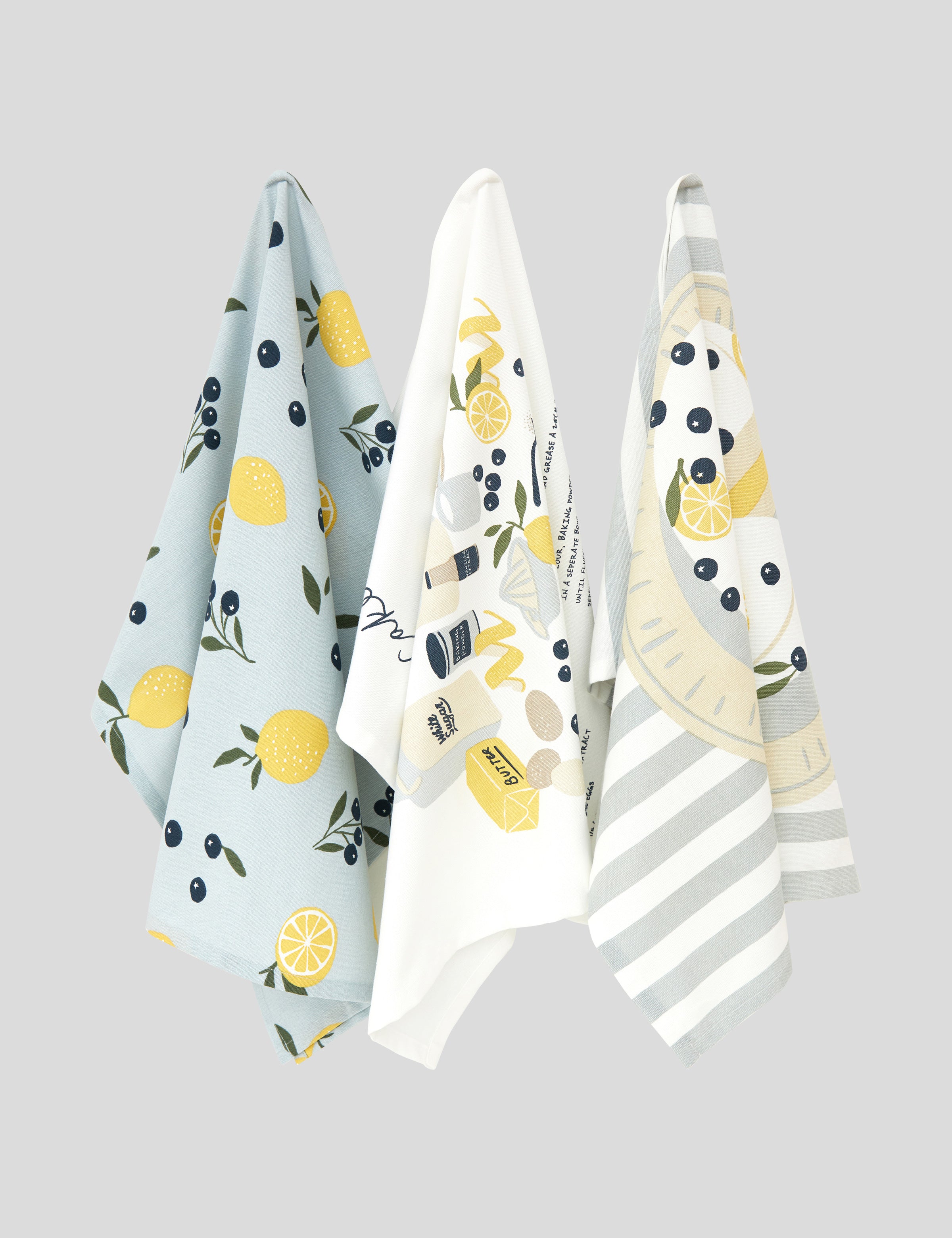 Lemon Dreams Tea Towel Set of 3 | Multi-1
