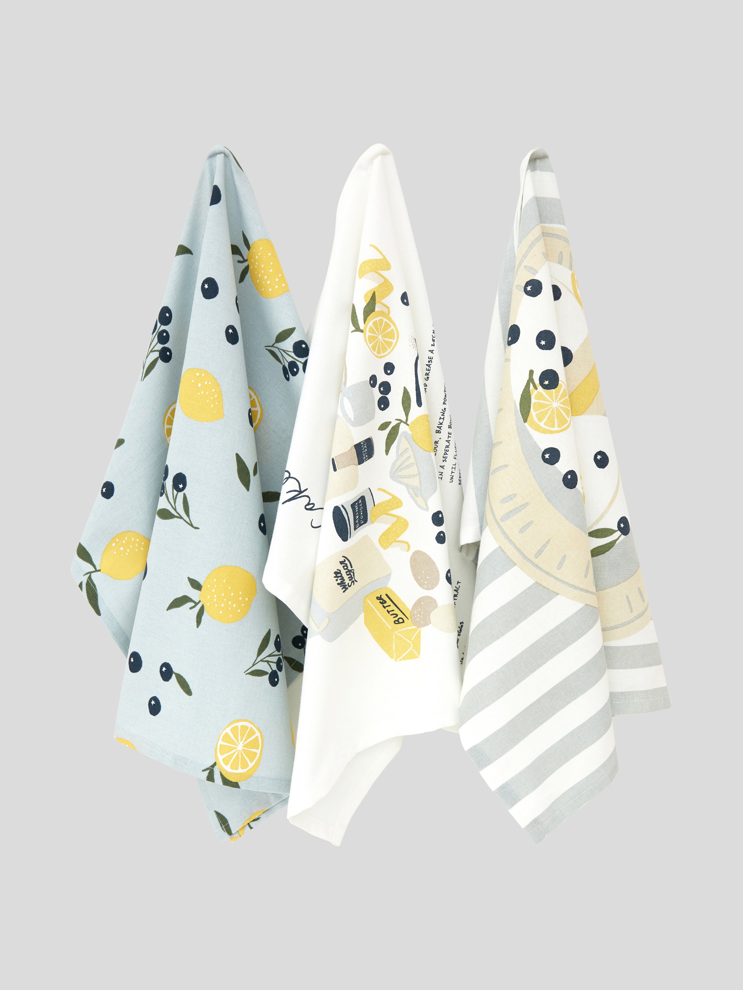 Lemon Dreams Tea Towel Set of 3 | Multi-1