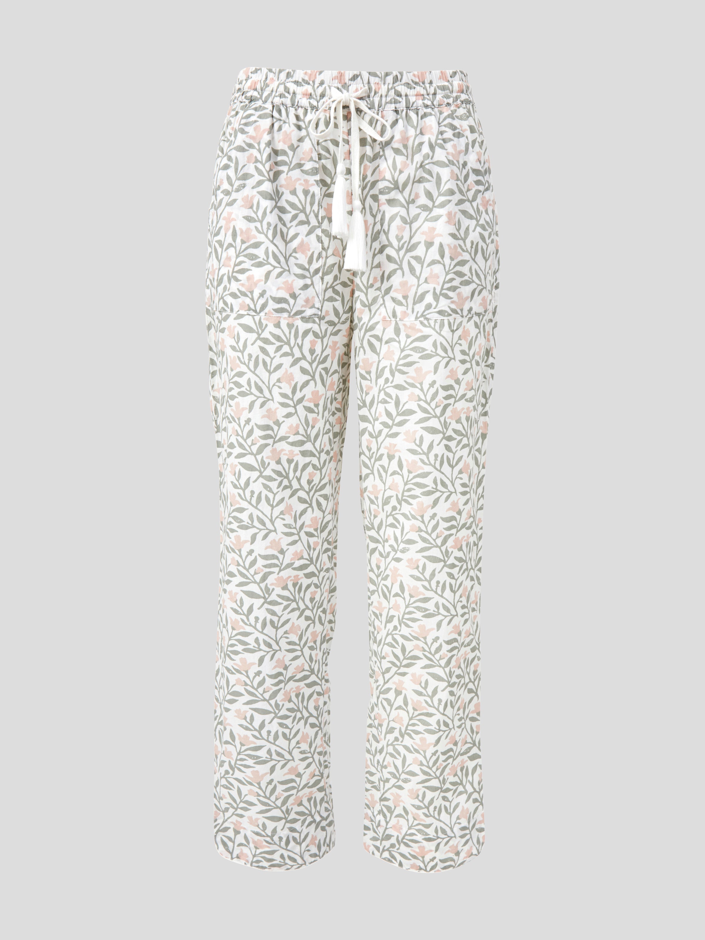 Lena PJ Pants | Pink Floral-2