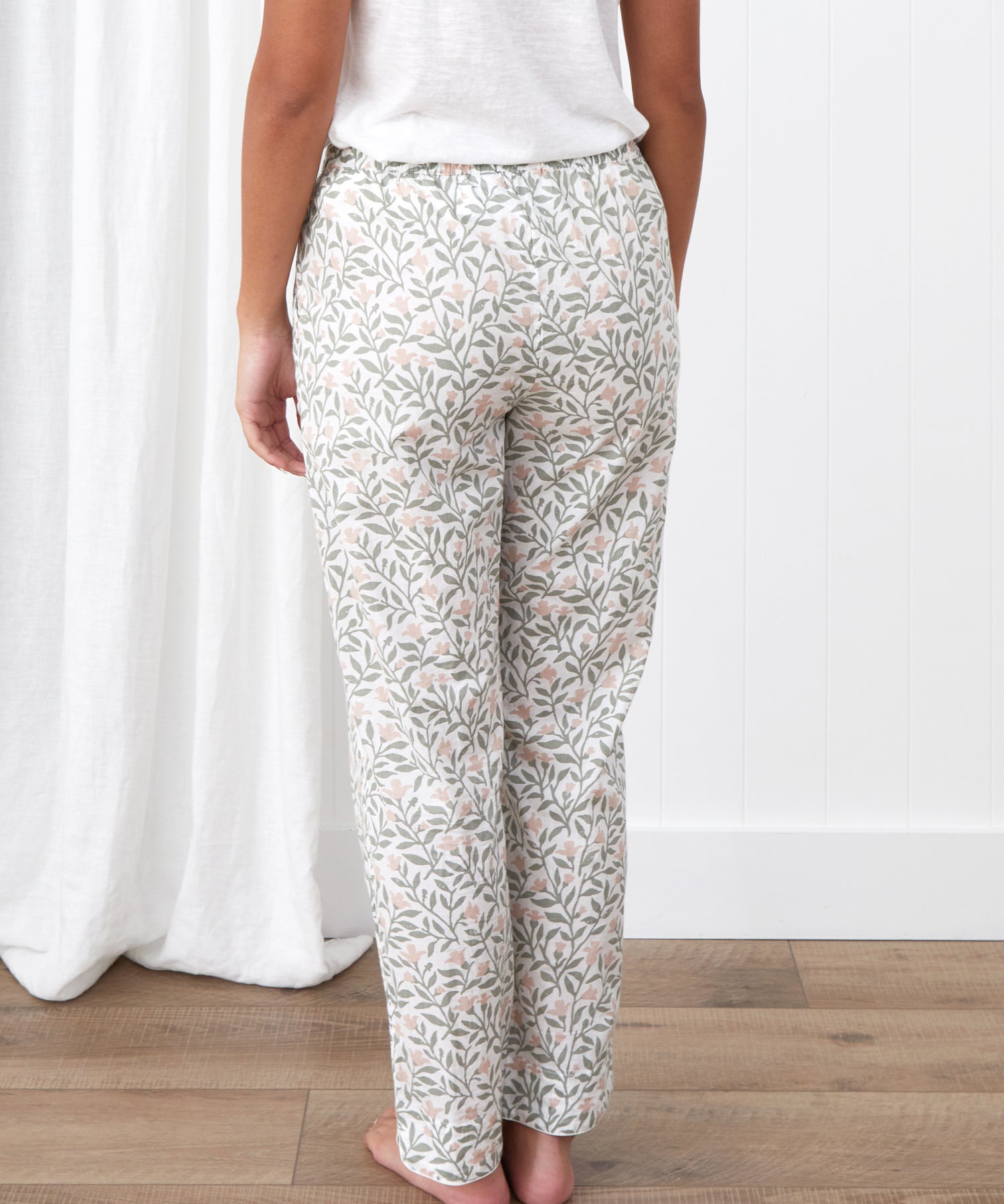 Lena PJ Pants | Pink Floral-4