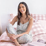 Lena PJ Pants | Pink Floral-5