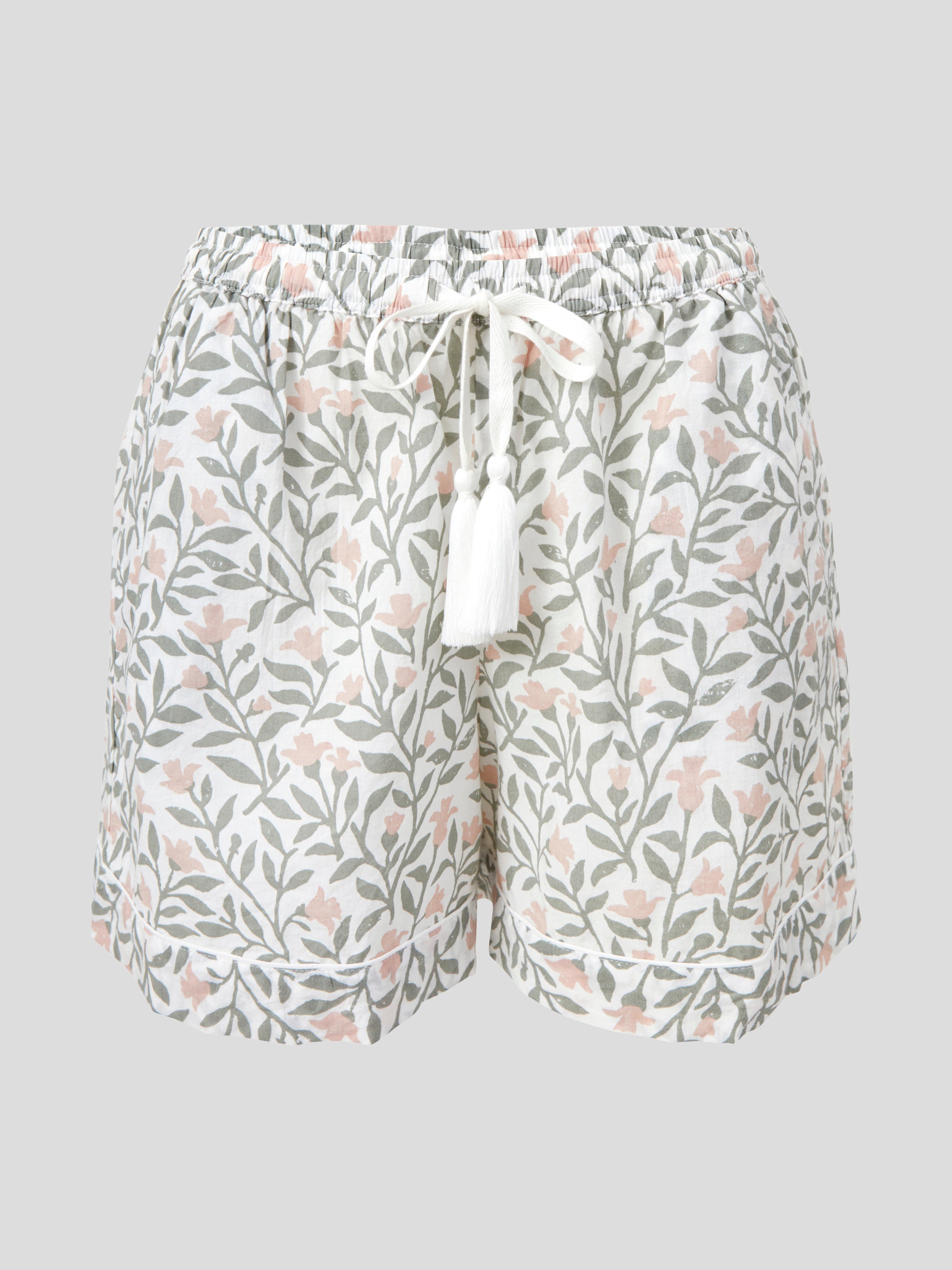 Lena Sleep Shorts | Pink Floral-2