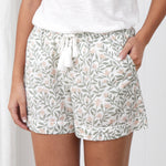 Lena Sleep Shorts | Pink Floral-3