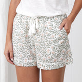 Lena Sleep Shorts | Pink Floral-3