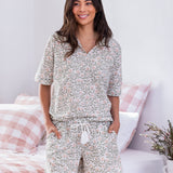 Lena Sleep Shorts | Pink Floral-5