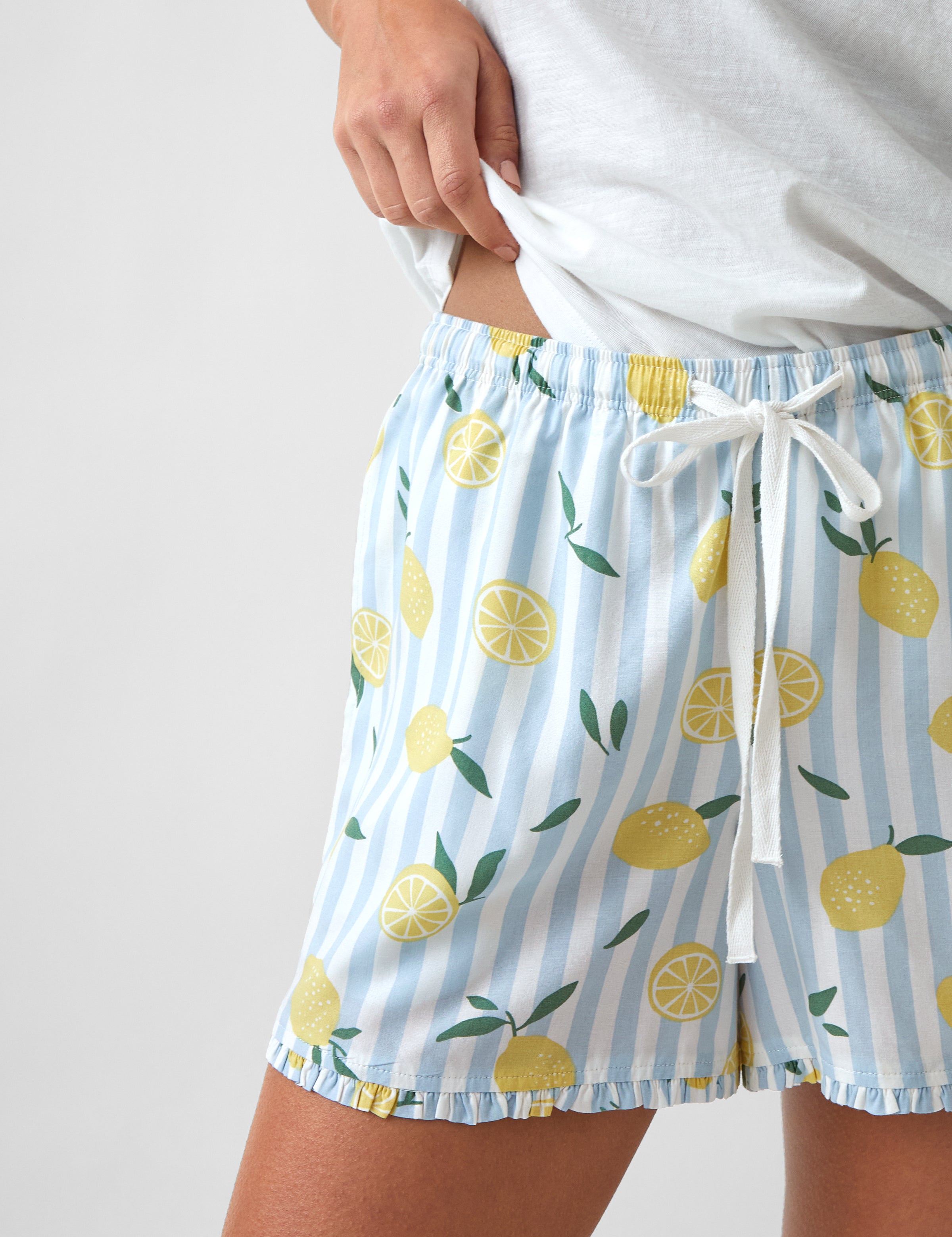 Limonella Sleep Shorts | Lemon-2