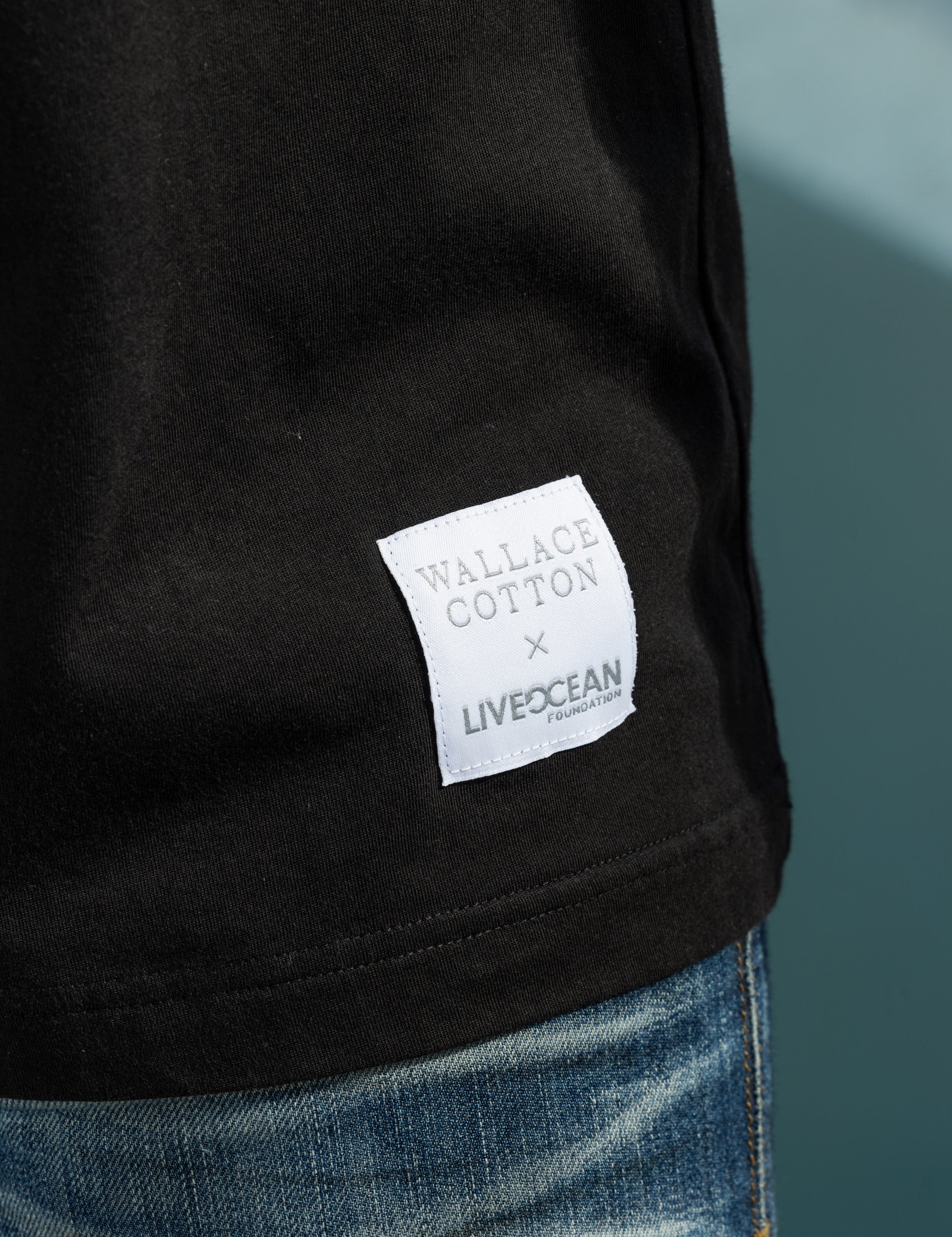 Live Ocean Men's Charity Tee Shirt | Black-3